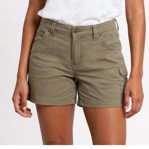 Duluth Trading Company 7 Inch Dry On The Fly Cargo Shorts Green Sz 6